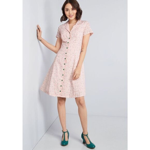 ModCloth + Daytime Dynamo Sz 18 Shirt Dress - Picture 2 of 11